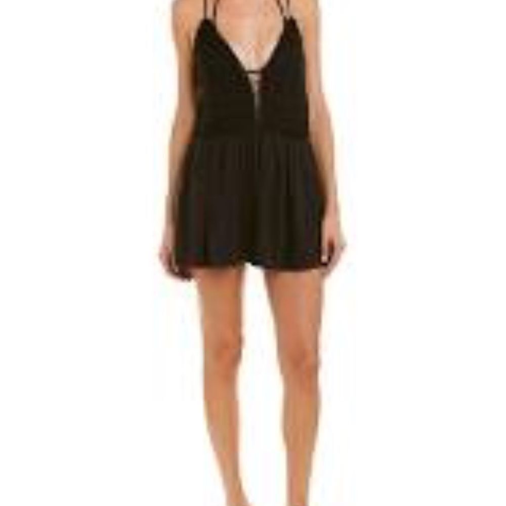 Beach Riot Sophia Black Rayon Romper‎ Size XS